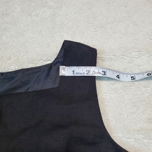 NWT Talbots Black Linen Sleeveless Office Classic Minimalist Sheath‎ Dress 10 - Picture 9 of 9